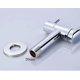 thumbnail image 3 of Wall Mounted Cold Water Sink Faucet, Single Handle Brass Tap For Kitchen Garden Outdoor Laundry Sink With Stainless Steel Tube, Chromed, 12 Inch, 3 of 4