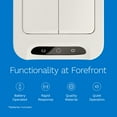 thumbnail image 3 of hOmeLabs Durable 2.4 Gallon Sensor Trash Can, Retractable Butterfly Lid, Batteries Included, Space-Efficient, Easy Clean, Battery-Powered - Creamy White, 3 of 7