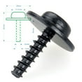 thumbnail image 2 of 20 Sets Wheel Arch Splash Guard Side Skirt Screw Grommet Kit Trim Clips For Ford, 2 of 7