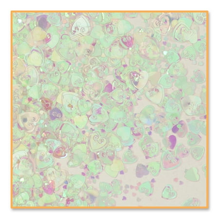 Beistle - Iridescent Hearts Confetti - Pack of 6