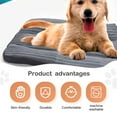 thumbnail image 5 of Washable Dog Bed Mat Reversible Dog Crate Pad Soft Fluffy Pet Kennel Beds Dog Sleeping Mattress for Large Jumbo Medium Small Dogs, 5 of 7