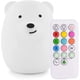 thumbnail image 1 of Luz de noche LED, lámpara de noche para niños, carga USB, control remoto y control táctil para cambiar de color, luz cálida para dormitorio, regalo de Navidad (oso), 1 of 5