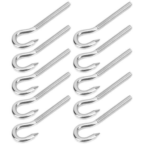 Metal Screw Hooks, Hanging Hooks 10 Packs Stainless Steel For Light-duty  Applications For Chemical Industry Mechanical Equipment 