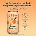 thumbnail image 2 of Olipop Prebiotic Soda Pop, Orange Squeeze, High Fiber, 12 fl oz 12 Pack, 2 of 9