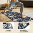 thumbnail image 4 of Pioneer Flower Floral Print Pattern Hot Yoga Mat Towel Non Slip for Hot Yoga - Quick-Drying Yoga Mat Cover with 4 Corner Pockets with Travel Bag - Hot Yoga Towel Non Slip 70"x26", 4 of 6