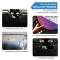 thumbnail image 2 of ALAZA Blue Gradient Pattern Windshield Sun Shade Car Foldable Visor Block UV Rays Protector 53"x23.5", 2 of 8