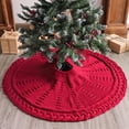 thumbnail image 5 of Falda para árbol de Navidad LimBridge, tejida, 90 cm, color burdeos, 5 of 5