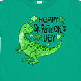 thumbnail image 4 of Inktastic Happy St. Patrick's Day Green Dinosaur Boys or Girls Toddler T-Shirt, 4 of 5