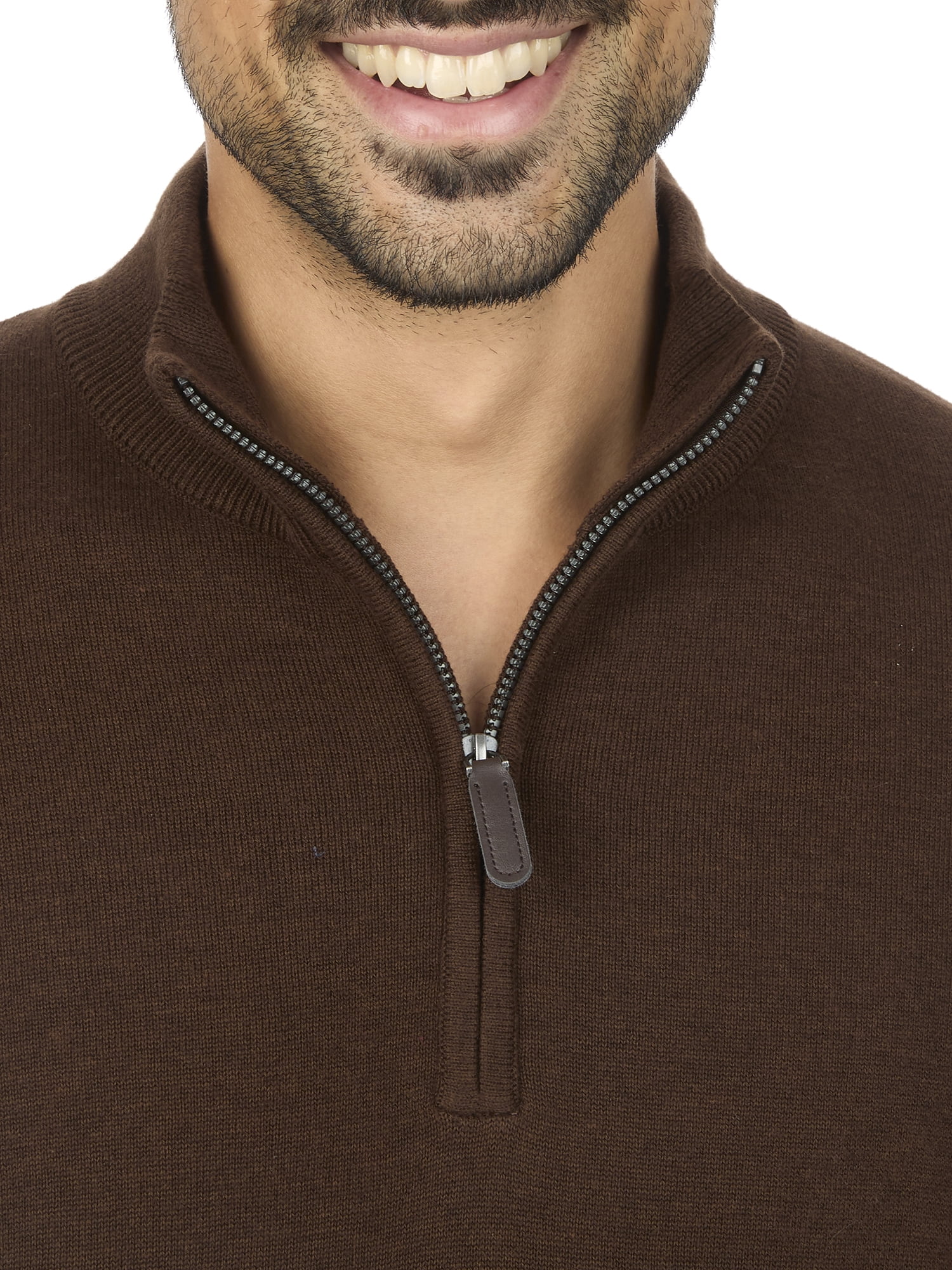 George Men's & Big Men's Classic Fit Jersey Quarter Zip Sweater, Sizes S-3XL