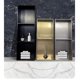 thumbnail image 2 of Gabinete de pared personalizado de acero inoxidable SUS304, nano, sin costuras, totalmente soldado, nicho, TV, baño, producto terminado integrado, 2 of 4