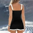 thumbnail image 5 of Tiqkatyck Tankini Swimsuits for Women Clearance, Women Fashion Vintage Two Piece Tankini Swimsuits Push Up Swimwear, Tankini Swimsuits for Women, Swim Suits for Women 2024 Black L, 5 of 5