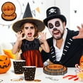 thumbnail image 4 of TanSiDing 10pcs Halloween Tableware Party Supplies Set, Spooky Happy Halloween Disposable Dinnerware, Includes Plates 7in, 4 of 6