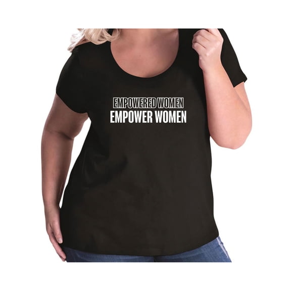 Empowered Women Empower Women Womens Plus Size Scoopneck T