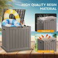 thumbnail image 7 of LHBCraft 31-Gallon Lockable Resin Deck Box, Waterproof Outdoor Storage Box for Patio Cushions & Accessories, 7 of 7
