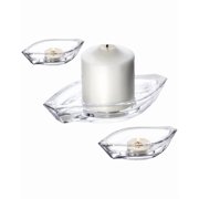 Kosta Boda Wave Votive 3pc Set