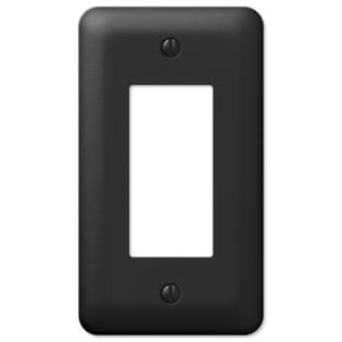 Gfci Metal Wall Plate - Black Metal Single Rocker Decora GFCI Wall Switch Plate