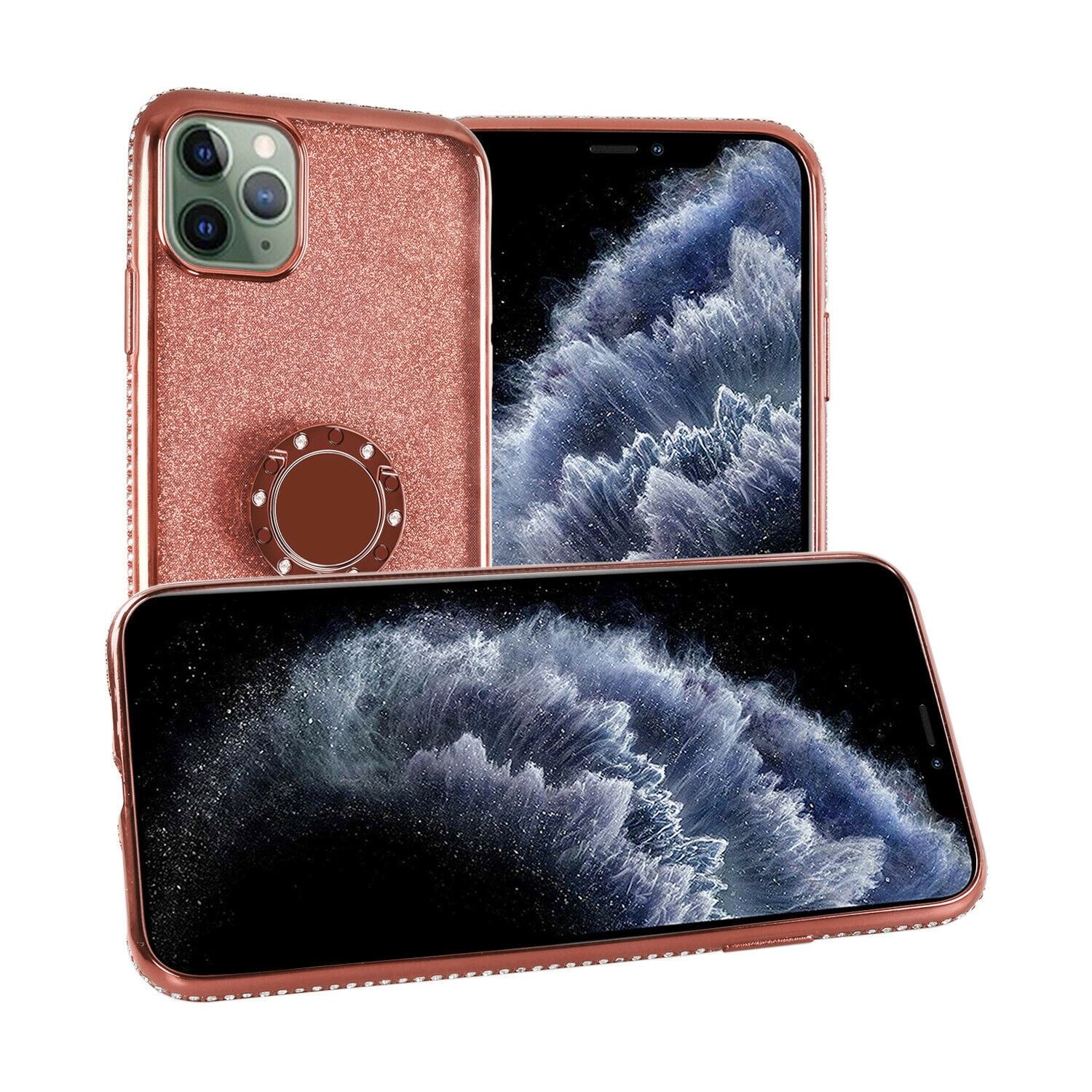 Goldcherry For iPhone 11 Pro Cute Case,Glitter Bling Diamond Rhinestone