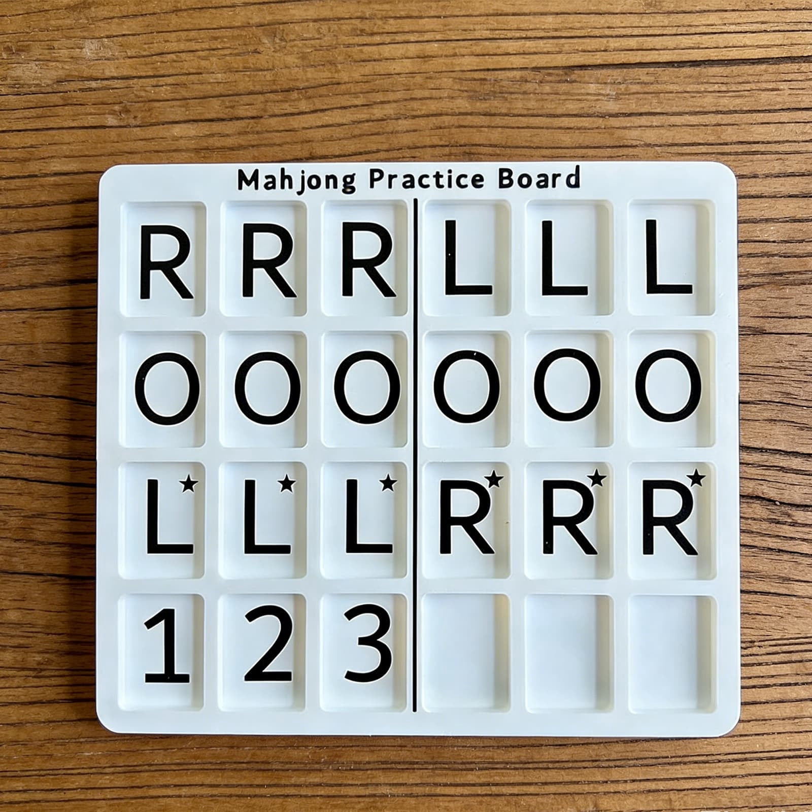 LWVITH Mahjong Practice Board with 24 Slots, Portable Charleston Training Tray for Tile Game, Lightweight Travel Accessory for Mahjong Lovers, Gift for Players