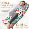 thumbnail image 5 of Picia Colorful Spots Body Pillow Cover - Super Soft Microfiber 20x54 Body Pillow Case - Envelope Closure, Wrinkle, Stain Resistant Body Pillow Cover,Elegant Bedding, 5 of 8