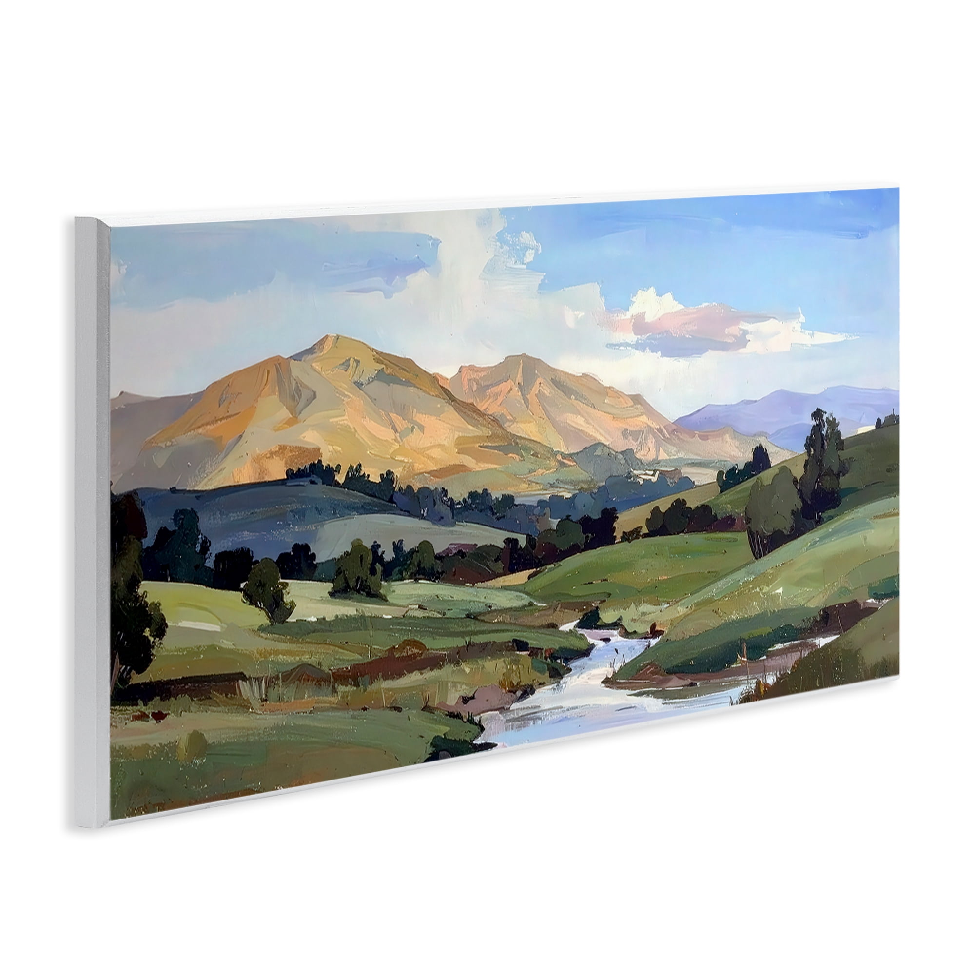 Stupell Industries Winding River Across Valley Wall Plaque Art, design by Alonza Saunders