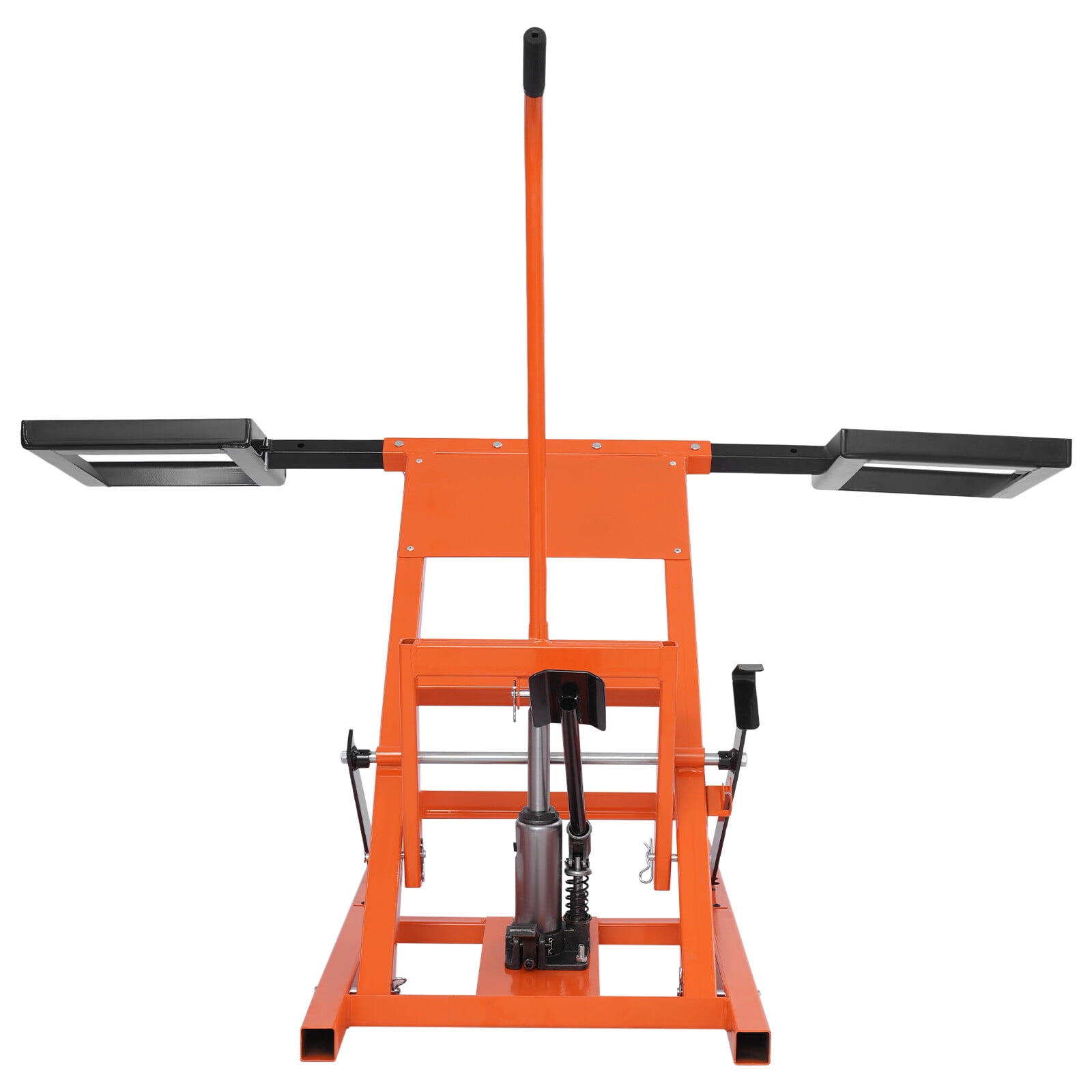 Heavy-Duty Lawn Mower Lift, 500LB Capacity Hydraulic Jack, 17.5-24in Lift Height for John Deere Tractors and Riding Mowers