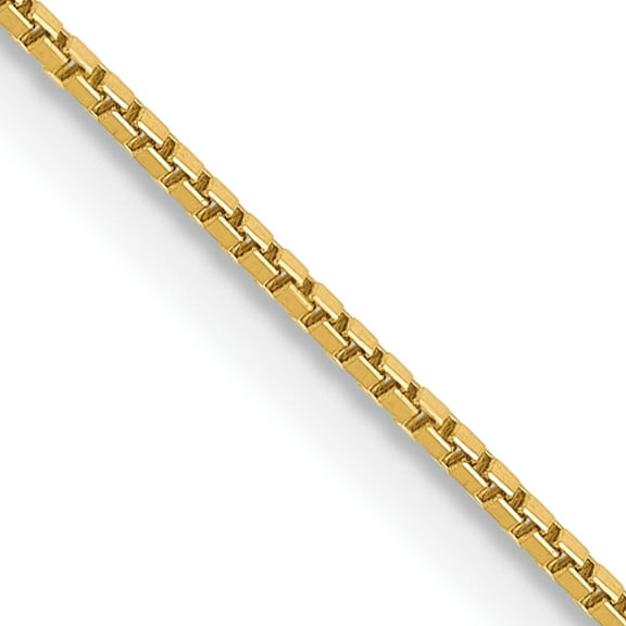 18K Yellow Gold Jbsp's .9mm Box Chain (18 X 0.9) Made In Italy 18lp19-18