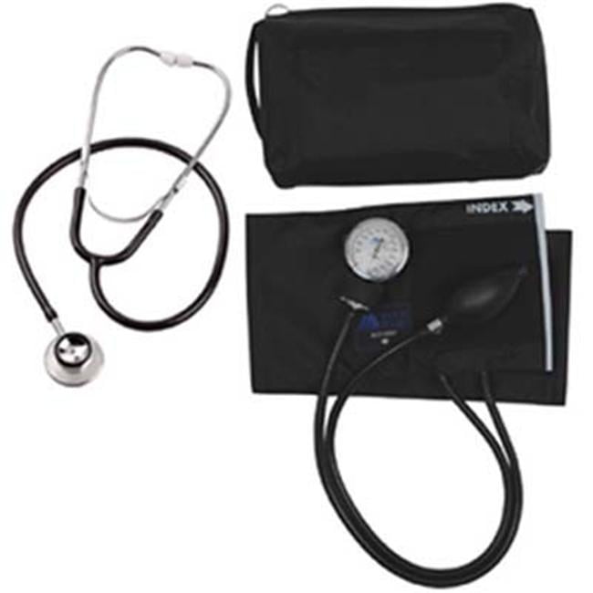 MABIS MatchMates Aneroid Sphygmomanometer and Dual Head Stethoscope Combination Home Blood