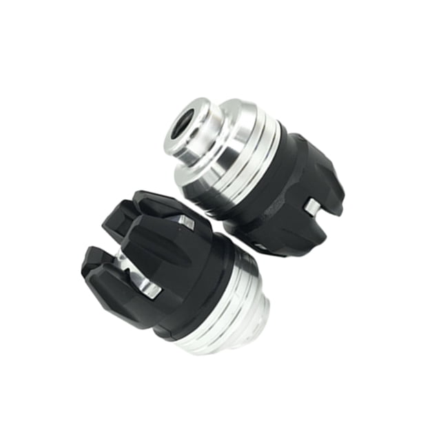 Speravity 2 piezas reemplazadas de horquilla delantera, copas de eje, copa amortiguadora, aleación de aluminio, profesional, fácil de instalar, Accesorios para motos Plata