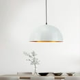 thumbnail image 3 of Simple Semicircle Metal Pendant Lamp for Dining Room, Retro Industrial Style Dome Pendant Light Fixture for Kitchen Island, Vintage Rustic Farmhouse Pendant Lighting for Bedroom, 3 of 7