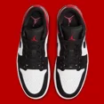 thumbnail image 3 of N I-K-E A i r-Jor-dan 1 Low Black Toe White Black Red IB8971-106 Men's Shoes NEW, 3 of 6