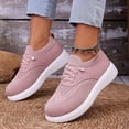 thumbnail image 4 of CYMMPU Women's Breathable Knit Slip On Walking Sneakers, Lightweight Low Top Casual Daily Shoes Pink 36, 4 of 8