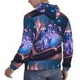 thumbnail image 6 of Kdxio Book Glowing Mushrooms Print Mens Casual Hooded Collar Drawstring Hoodies Pullover Sweatshirts Casual Long Sleeve Shirts-Medium, 6 of 7
