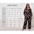thumbnail image 5 of Cueply Women's Plus Size Pajama Set Long Sleeve Pjs Long Pants Sleepwear Two Piece Loungewear with Pockets, 5 of 7