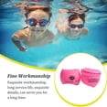 thumbnail image 4 of Toystoory Anillos de natación inflables de 2 piezas, brazaletes ajustables, brazaletes de tubo autodidactas, equipo para niños pequeños y Deportes acuáticos Rosa roja, 4 of 6