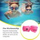 thumbnail image 4 of Toystoory Anillos de natación inflables de 2 piezas, brazaletes ajustables, brazaletes de tubo autodidactas, equipo para niños pequeños y Deportes acuáticos Rosa roja, 4 of 6