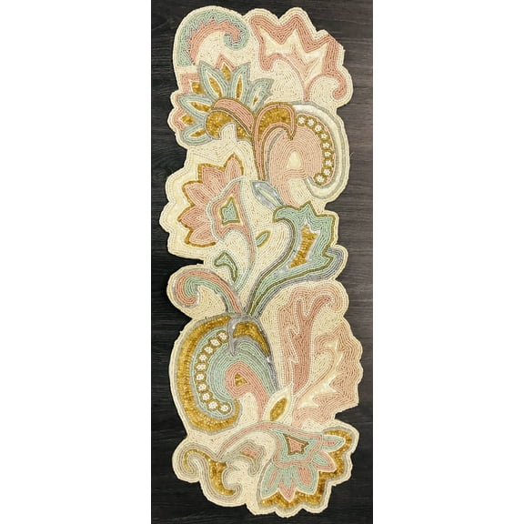 Attractive Light & Pro Beaded Colorful Table Runner