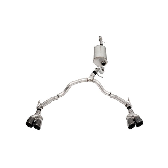 Corsa Performance 21127Blk Sport Cat Back Exhaust System Fits 21 23 Tahoe Yukon Fits select: 2021 CHEVROLET TAHOE K1500 LT, 2022 CHEVROLET TAHOE C1500 LT