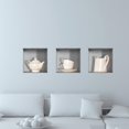 thumbnail image 2 of 3 paneles decorativos de pared con efecto 3D en PVC, 30 cm x 30 cm. 1, 2 of 6