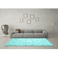 thumbnail image 3 of Ahgly Company Indoor Square Persian Light Blue Traditional Area Rugs, 7' Square, 3 of 4