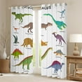 thumbnail image 2 of YST Kids Dino Curtains 52x84 inch,Dinosaur Blackout Curtains for Girls,Set of Ancient Dinosaur Curtains & Drapes,Jungle Animal Window Curtains 2 Panels Bedroom Decor, 2 of 6