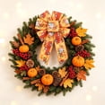 thumbnail image 5 of Yakvarog 5pcs Thanksgiving Woven Wreath Bows, Fall Pumpkin Maple Leaf Ribbon Bows, Decorative Craft Bows for Gift Wrapping, Home Decor, Party & Holiday Embellishment, 5 of 6