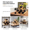 thumbnail image 5 of Gymax 8-Bottle Wine Rack Bottle Holder Bamboo Storage Shelf Countertop Freestanding, 5 of 9