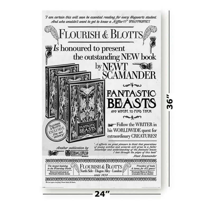 Fantastic Beasts 2: The Crimes Of Grindelwald - Movie Poster (Flourish &  Blotts) (Poster & Poster Strip Set) 