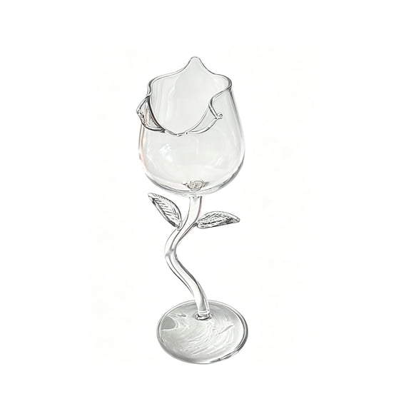 Virelaxpo Glass High Footed Goblet Romantic Glass Dinner Party Home Decor