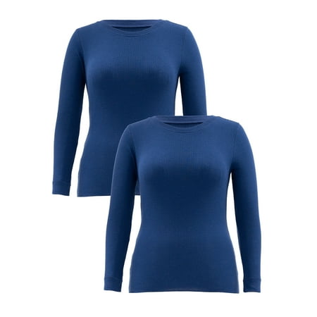 

Fruit of the Loom Women s and Women s Plus Eversoft Waffle Thermal Top 2-Pack