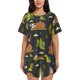 thumbnail image 1 of Fotbe Funny Sloths In The Forest Conjunto de Pijama Estampado para Mujer, 2 Piezas, Ropa de Dormir con Camiseta de Manga Corta y Shorts Suaves-XX-Large, 1 of 6