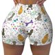 thumbnail image 2 of Balery Colorful Poodle Dog Pantalones cortos de entrenamiento estampados para mujer, sin costuras, ajustados, para gimnasio, yoga, correr, deportes, ejercicio activo, fitness.-XX-Large, 2 of 8