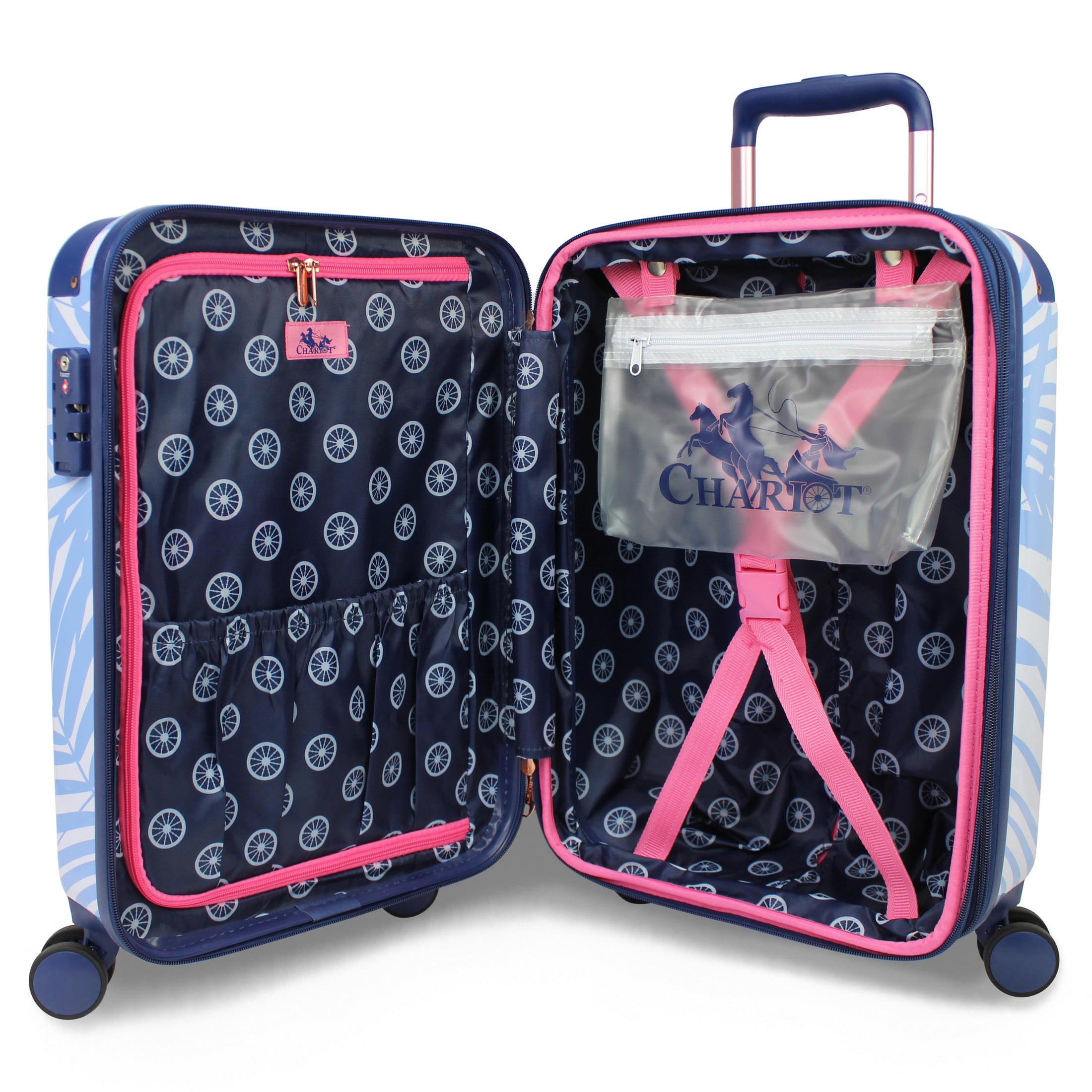 案山子　rouge, blue 2点セット Chariot Park Avenue Hardside 2-Piece Carry-On Spinner Luggage Set