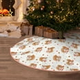 thumbnail image 5 of Sikiie Squirrel And Rose Nativity Christmas Tree Skirt, Jesus Christian Winter Holiday Tree Mat Decoration(30-48IN)36", 5 of 6