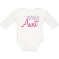 thumbnail image 3 of Inktastic Cute Aunt Boys or Girls Long Sleeve Baby Bodysuit, 3 of 5